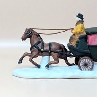 1990 Dept 56 Heritage Village Dover Coach Porcelain Figurine