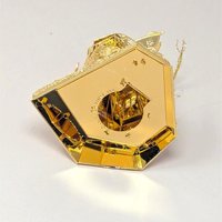 1998 Danbury Mint 23kt Gold Plated North Pole Lighthouse Ornament