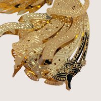 1990s Danbury Mint Gold Plated Millennium Angel Christmas Ornament