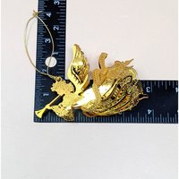 1999 Danbury Mint 23kt Gold Plated Millennium Angel Ornament