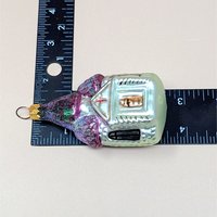 1990s Christopher Radko Blown Glass Church Ornament