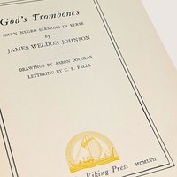 1950s Gods Trombones James Weldon Johnson Hardcover Book