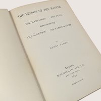 1892 Macmillan The Lesson of the Master Henry James First Edition Hardcover Book