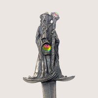 1992 Tudor Mint Myth and Magic The Wizards Castle Pewter Letter Opener