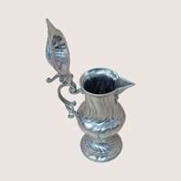 1970s Salzburger Zinnstube Austrian Pewter Pitcher and Cups Serving Set
