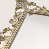 1920s Antique Hollywood Regency Large Mirrored Vanity Serving Tray