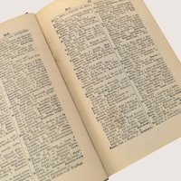 1870 Tafel Pronouncing English German Antique Pocket Dictionary Hardcover