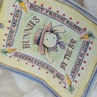 1990s Bunnies By The Bay Fabric Evangeline Large Limited Edition Bunny