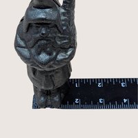 Vintage Cast Iron Gnome Coin Bank