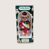 1997 Cubby Bear European Glass Large Ornament