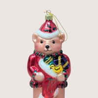 1997 Cubby Bear European Glass Large Ornament