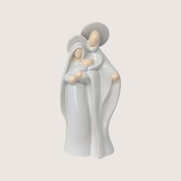 Vintage Modernist Ceramic Holy Family Figurine