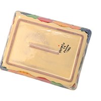 Mundo de Azulejos Talavera Casserole Dish Hand Painted Fruit Mexico Pottery 10"