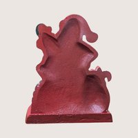Vintage Cast Iron Santa Claus Stocking Holder