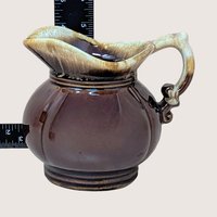 1970s McCoy Brown Drip Creamer Pitcher