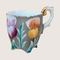 1940s Trimont Occupied Japan Thistle Demitasse Cup and Saucer