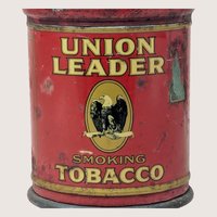 1930s Union Leader Smoking Tobacco Tin