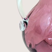 1960s Fenton Cranberry Diamond Optic Pitcher