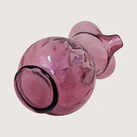 1960s Fenton Cranberry Diamond Optic Pitcher