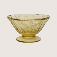 1930s Federal Glass Madrid Pattern Sherbet Cups Set of 6
