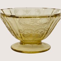 1930s Federal Glass Madrid Pattern Sherbet Cups Set of 6