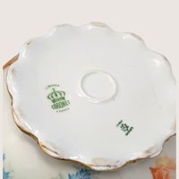1910s Coronet Limoges Porcelain Floral Covered Tureen