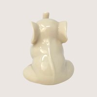 1980s Lenox Porcelain Elephant Figurine with Gold Accents