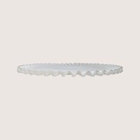 1950s Fenton Silver Crest Ruffled Cake Plate