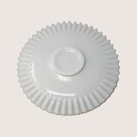 1950s Fenton Silver Crest Ruffled Cake Plate