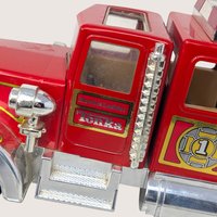 1980s Tonka Mighty No 1 Hook and Ladder Fire Truck Two Piece Semi