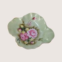 1950s Lefton China Floral Candy Dish