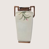 1910s Nippon Hand Painted Floral Porcelain Vase
