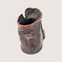 1950s Decorative Bronze Clad Baby Shoe