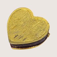 1990s Enameled Heart Floral Rhinestone Trinket Box