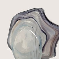 1960 Sooner Glass Style Art Glass Swan Bowl