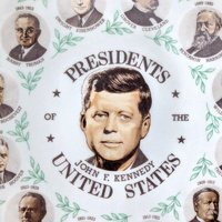 1960s Ceramic US Presidents Collector Plate John F Kennedy