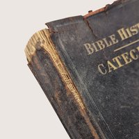 1898 Bible History Catechism Antique Religious Softcover Book