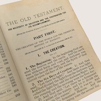1898 Bible History Catechism Antique Religious Softcover Book