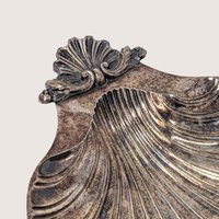 1970s Sheffield Design Silver Plated Shell Shaped Dish