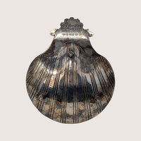 1970s Sheffield Design Silver Plated Shell Shaped Dish