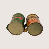1970s Elton Kirby Percival Duffin Tin Salt and Pepper Shakers Set