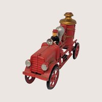 1920s Hubley Cast Iron Pumper Fire Engine Toy