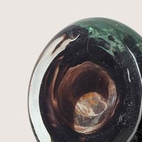 1970s Murano Style Tortoiseshell Glass Bud Vase