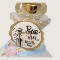 1950s Irice Presto Mist Porcelain Dress Perfume Bottle Atomizer