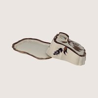 1940s Lancaster and Sandland Englishware Copper Luster Butter Dish  