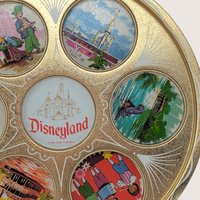 1960s Disneyland Souvenir Tin Drink Serving Tray