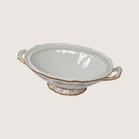 Antique Elite Works Limoges Covered Vegetable Bowl