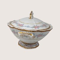 Antique Elite Works Limoges Covered Vegetable Bowl