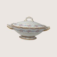 Antique Elite Works Limoges Covered Vegetable Bowl