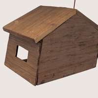 1980s Handmade Wooden Nativity Set